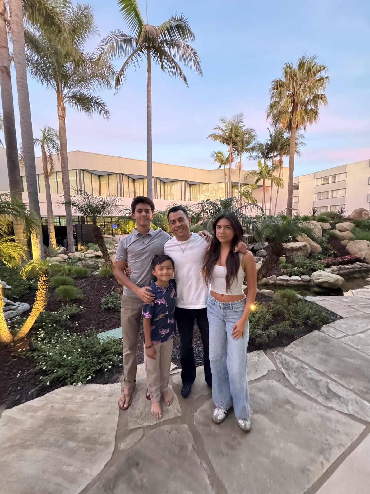Hector M. Ruiz Jr. with his three children