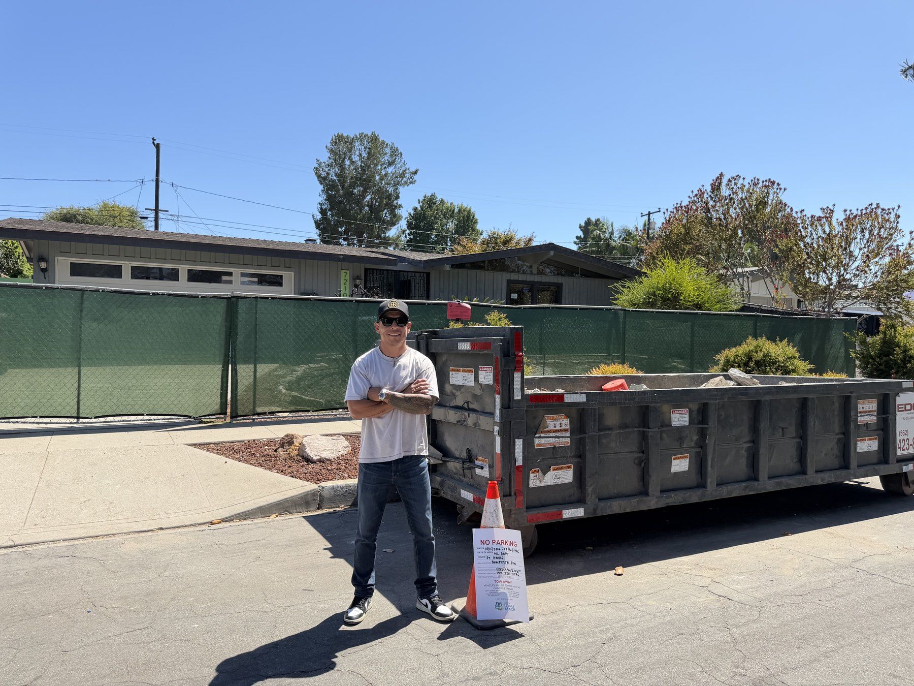 Hector M. Ruiz Jr. at 7210 E Mezzanine Way, Long Beach, mid-renovation